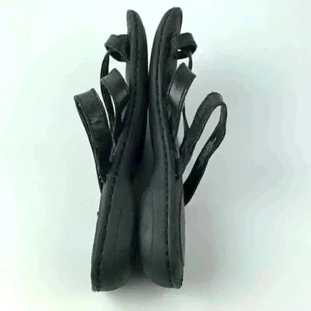 Boc Born Concept Sandals 6 36.5 M/W Black Leather View 4